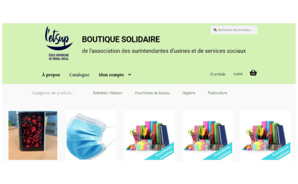 Boutique solidaire, 1 an d'existence