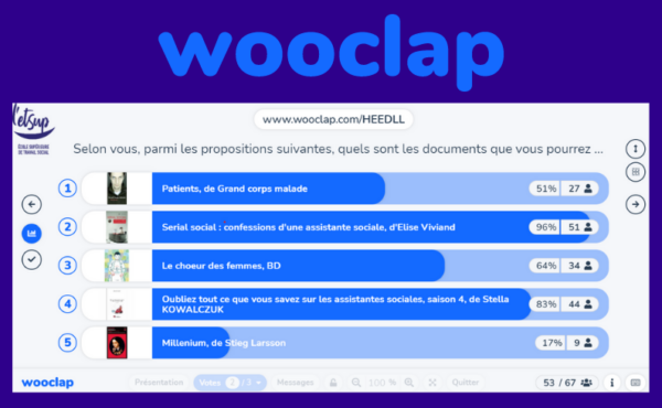 Pédagogie et numérique : l'outil Wooclap utilisé par l'ETSUP