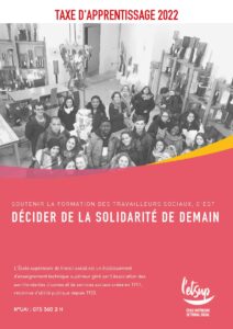Décider de la solidarité de demain : soutenez la formation des travailleurs sociaux à l'ETSUP