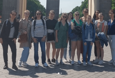le groupe en voyage d'études à Berlin en mai 2022