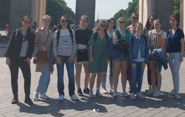 le groupe en voyage d'études à Berlin en mai 2022