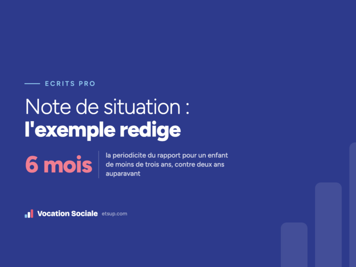 Note de situation : un exemple rédigé et la trame à télécharger